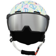 Dječja skijaška kaciga Blizzard Flash Visor junior ski helmet bijela white/multicolor