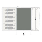 Tepisi za šator Outwell Cozy Carpet Florida / Alabama 6 Air