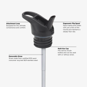 Dječja izotermalna boca Klean Kanteen Insulated Kid Classic Narrow 12oz (w/Flip Seal Sport Cap)
