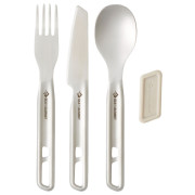 Set pribora za jelo Sea to Summit Detour Stainless Steel Cutlery Set 3 Piece srebrena Stainless Steel Grey