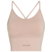 Sportski grudnjak Icebreaker Merino Blend 260 Seamless Rib Strappy Tank ružičasta PINK QUARTZ