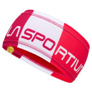 Traka za glavu La Sportiva Diagonal Headband roza / bijela