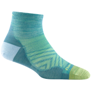 Ženske čarape Darn Tough Run Quarter Ultra-Lightweight plava aqua