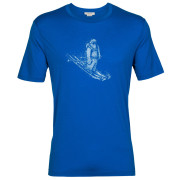 Muška majica Icebreaker Tech Lite II SS Tee Skiing Yeti plava
