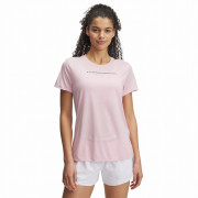 Ženska majica Under Armour Tech PTH Graphic SSC ružičasta Prime Pink / / Downpour Gray
