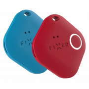 Privjesak za ključeve Fixed Smart Tracker Smile Pro - Duo Pack plava / crvena