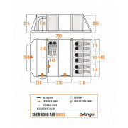 Obiteljski šator Vango Sherwood Air 600XL Package