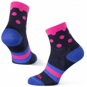 Čarape Warg Happy Merino W Stripes and Dots plava