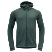 Muške funkcionalne majice dugih rukava Devold Nibba Merino Jkt Hood zelena Woods