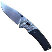 Sklopivi nož Dachs Knives Charon Baby crna/srebrena Stonewash