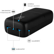 Power bank eksterne baterije Fixed FIXED Zen 30 s LCD displejem