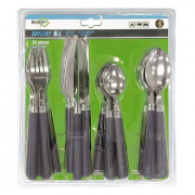 Set pribora za jelo Bo-Camp Cutlery set 24 pieces siva Grey