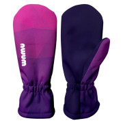 Dječje softshell rukavice WAMU Mozaika purple