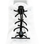 Vezice za cipele Lock Laces Solid crna Black Solid