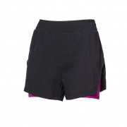 Ženske kratke hlače Progress Carrera Shorts 2u1 crna/ružičasta