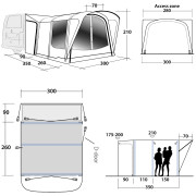 Šator za kamper Outwell Newburg 260 Air