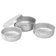 Set posuđa Easy Camp Adventure Ultra Light Cook Set srebrena Silver