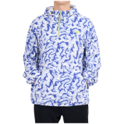 Muška dukserica 4F Fleece M483 bijela/plava Cobalt Allover