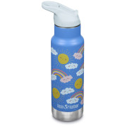 Dječja izotermalna boca Klean Kanteen Insulated Kid Classic Narrow 12oz (w/Flip Seal Sport Cap) svijetlo plava rainbows