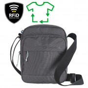 Torba preko ramena LifeVenture RFiD Shoulder Bag Recycled siva Grey