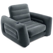 Stolica na napuhavanje Intex Pull-out Chair tamno siva grey