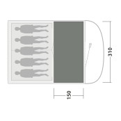 Tepisi za šator Outwell Cozy Carpet Sky 5