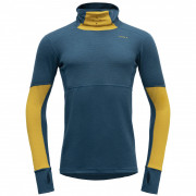 Muške funkcionalne majice dugih rukava Devold Expedition Arctic Pro Hoodie plava/žuta