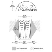 Izuzetno lagani šator Big Agnes Copper Spur Hv UL2 Bikepack