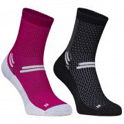 Čarape High Point Trek 4.0 Lady Socks (Double pack) crna/ružičasta
