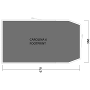 Podloga pod šator Outwell Footprint Carolina 6