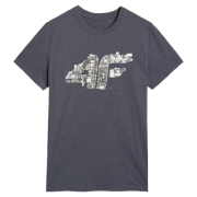 Muška majica 4F Tshirt M3132 siva MIDDLE GREY MELANGE