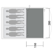 Tepisi za šator Outwell Flat Woven Carpet Ashwood 5