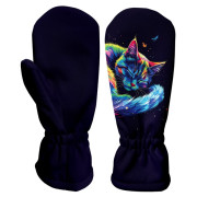 Dječje softshell rukavice WAMU Dark Purple