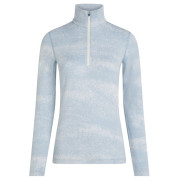 Ženska funkcionalna majica Icebreaker Women M 260 Tech Vertex LS HZ Chillwave plava/bijela Snow/Zincblue/J