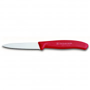 Nož za povrće Victorinox nazubljeni 8 cm crvena