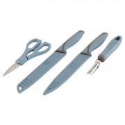 Set noževa Outwell Chena Knife Set Peeler Scissor plava/siva