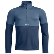 Muška dukserica Ortovox Fleece Light Zip Neck plava Blue Nunatak