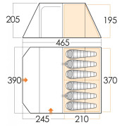 Šator Vango Iris V 600