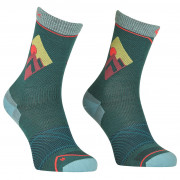 Ženske čarape Ortovox Alpine Light Comp Mid Socks W tamno zelena