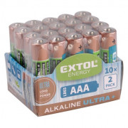 Baterija Extol Baterie alkalické AAA Light 20