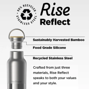 Termosica Klean Kanteen Rise Reflect 16oz (w/ Bamboo Cap)
