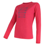 Ženska majica Sensor Merino Wool PT dugi rukav ružičasta Magenta