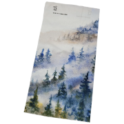 Višenamjenski šal High Tail Designs Hiking Gaiter Foggy Forest svijetlo plava Foggy Forest