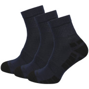 Čarape MOOA Silver Bamboo Mid 3-pack plava/crna Blue/Black
