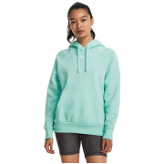 Ženska dukserica Under Armour Rival Fleece Hoodie plava/zelena Neo Turquoise / / White