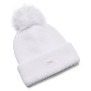 Ženska kapa Under Armour Halftime Ribbed Pom bijela