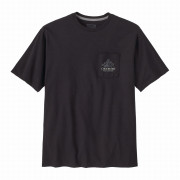 Muška majica Patagonia M's Chouinard Crest Pocket Responsibili-Tee crna Ink Black