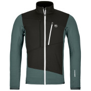 Muška dukserica Ortovox Fleece Grid Jacket M plava/siva dark arctic grey