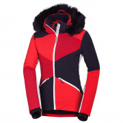 Ženska bunda za skijanje Northfinder Edith crvena/bijela