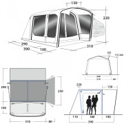 Šator za kamper Outwell Jonesville 290SA Flex